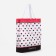 Household bag without fastening, pink/black color