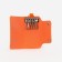 Key on the buttons, length 11 cm, 7 carbines, color orange color