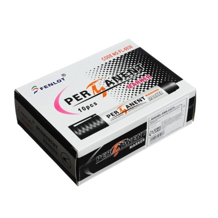 Permanent marker 3.0 mm, black, round tip-3