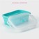 Folding container with a lid of the Kosta, 700 ml, 17.8 × 11.5 × 6.5 cm, color mix