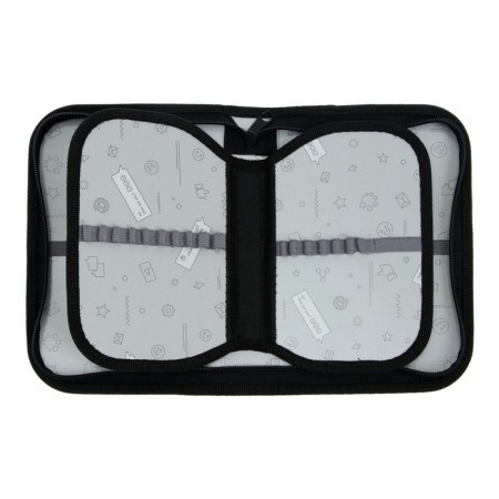 Penal 3 sections, tab inside, 140 x 210 x 40 mm, fabric, calligrata top Block "Mask"-4