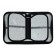 Penal 3 sections, tab inside, 140 x 210 x 40 mm, fabric, calligrata top Block "Mask"