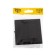 Tot Matte Glass switch, 10 a, 2 cl., With backlight, hidden, glass, black