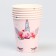 A one -time paper glass "Mordochka unicorn", 250ml., Set of 6 pcs.