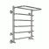 Water towel Terminus "Regiment" P6, 500x600 mm, lower connection, chrome