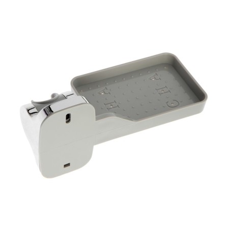 Holder for shower watering can Accoona A377, unregulated, plastic, soap dish, chrome-1