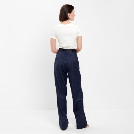 Women's pants in the Minaku cage: classic blue color, pr 44-3