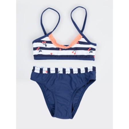 Bathing suit for girls, height 110-116 cm, blue color