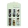 A set of magnetic bookmark for books Calligrata 6 pieces, "anime", mix