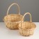 Set of wicker baskets, d29xh13.5/32cm, d23xh12/27cm, 2 pcs, willow