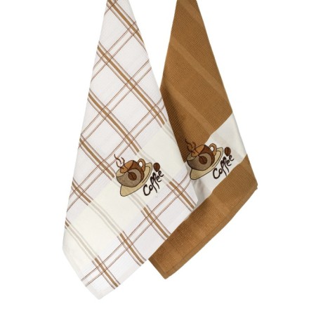 A set of wuffed napkins Diva Afrodita "Coffee", size 45x65 cm, 4 pcs-4
