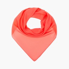 Textile scarf, coral color, size 72x72