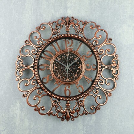 Wall clock, series: interior, "hadi", discrete move, d-40 cm