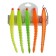 Benerations of foam 3D ex Worm FLUO 12 cm, under the offset hook No. 1/0, 2/0, 3/0/MIX, 5 pcs.
