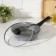 Sleeping pan “Marbl”, D = 24 cm, glass cover, removable handle, anti -stick coating