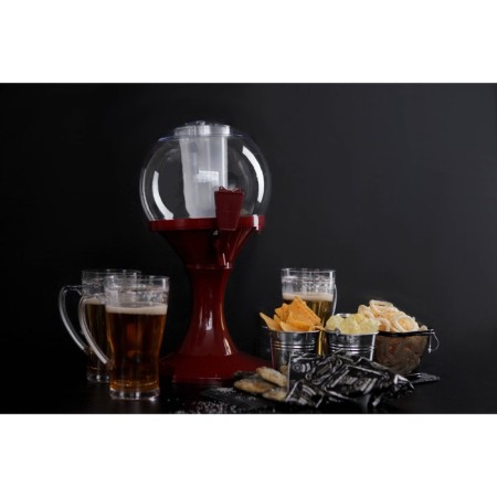 Beer Tower "Sphere", 3 l, red color-6