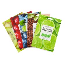 A set of face masks with aromas, 5 pcs