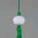 Textile suspension, plastic "Brush. Lotus" Green 1.2x2.7x14.5 cm