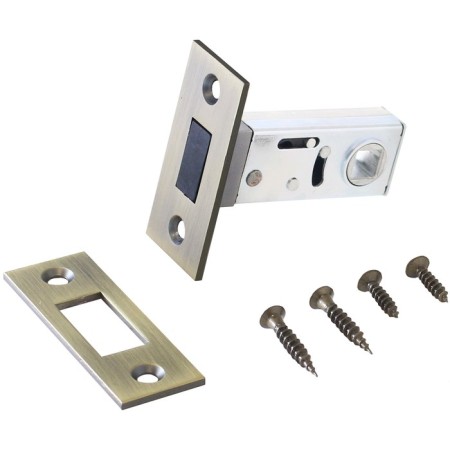 Latch "Allur Art" L50-8M MAB, without handles, magnetic, matte bronze color