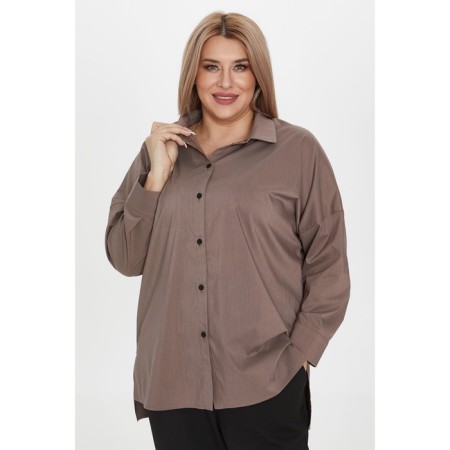 Female shirt, size 62, brown color-2