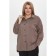 Female shirt, size 62, brown color