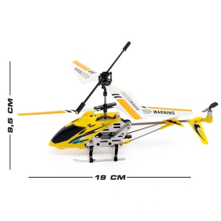 A helicopter radio -controlled Sky, with a gyroscope, yellow color-1