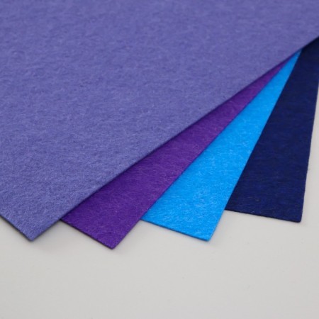 A set of soft felt "Astra" (4 pcs) Assorted, 1 mm, 170 gr. 20x30 cm-1