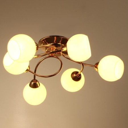 Frida chandelier 6he27 40W gold 60x60x28 cm Bayerlux-1