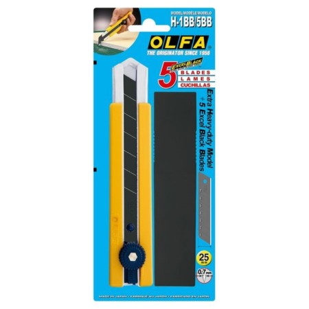 Universal knife OLFA OL-H-1BB/5BB, 25 mm, blades 5 pcs.-5