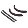 Airline steering linings, lateral, universal, set 2 pcs., Black