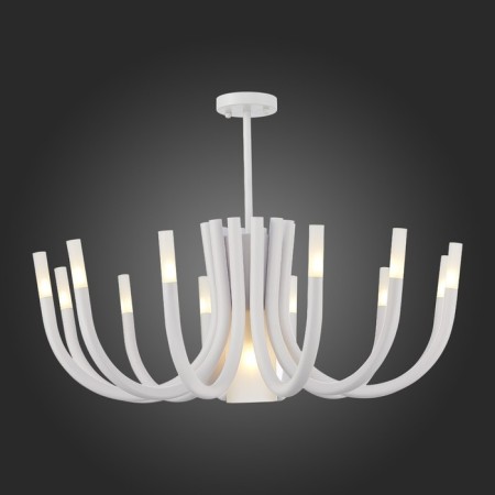 Ceiling Ceiling ST LUCE. SL1173.502.13. PAFE. 13x5+60 watts, G4/E27, 82x82x64 cm, white color-2