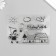 Stamp for creativity Silicon "Girl with basket" 16x11 cm