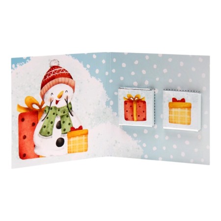 New Year. Chocolate postcard "Happy New Year!", 2 pcs x 5 g-1