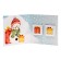 New Year. Chocolate postcard "Happy New Year!", 2 pcs x 5 g