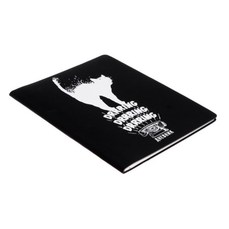 Diary Artificial leather grade 1-11, 48 sheets, cage, integral cover Black Style. CAT, Lamination Soft-Touch, Lasse, block 70g/m²-1