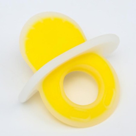 Silicone teether "dummy", color mix, crush me