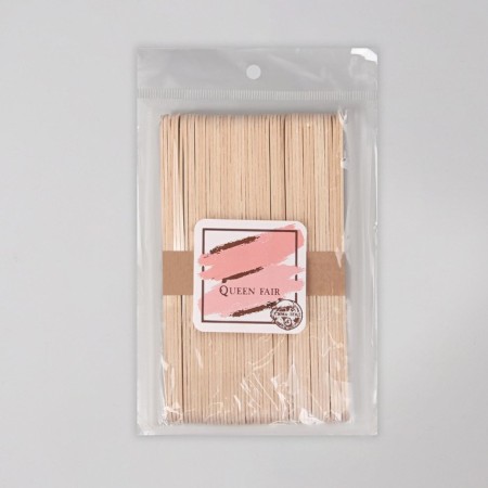 Spit for depilation, wooden, 14 × 1.6 cm, 50 pcs-2
