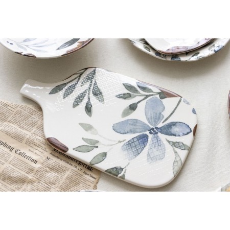 Ceramic dish "FUHEN", 29.7x17.5 cm, white color-9