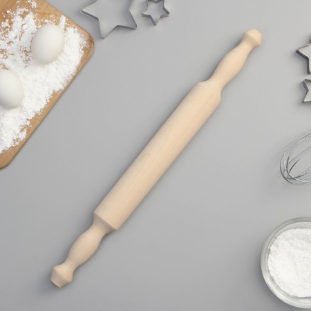 Rockbrush with handles of a share, 44 cm, birch-1