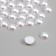 Decor for creativity "Half of the pearl" White set 500 g 1x1x0.5 cm