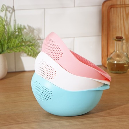A colander of the Rainbow kitchen, 22 × 16.5 × 12 cm, Mix color-4