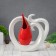 VAZ Coramics Table "drop" of a monogram, 24.5x23 cm, mix