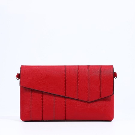 Magneta bag bag, long belt, red color