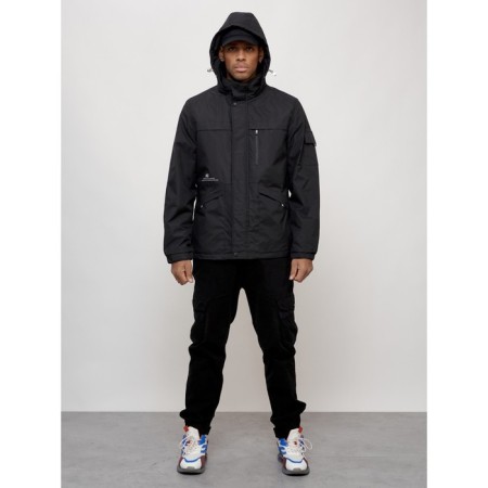 Sports male jacket, size 56, black color-11