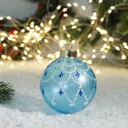 Christmas ball d-10 cm "Spider-on" manual painting