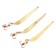 Vertical spinning "Yaman" catchy with the tee, size 45 mm, 3 g, brass color