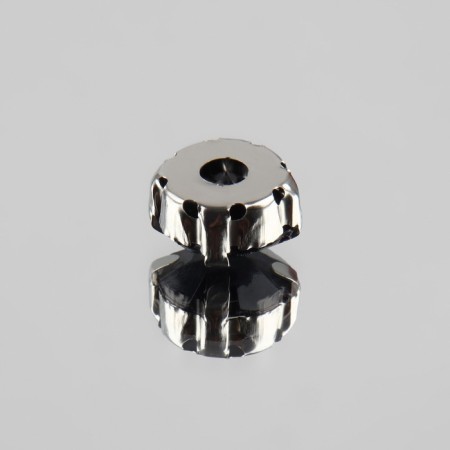 Rhinestones are sewing “circle”, in the frame, d = 10 mm, 20 pcs, black color-2