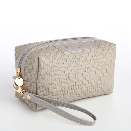 Lightning cosmetic bag, gray color