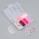 Beads in the box "Pink" thread 0.8 mm 5 m 12x8.4x2.2 cm