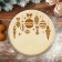 A set of round stencils "New Year", 22.4 x 19 cm, 6 pcs